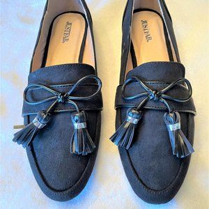 Black Suede New Tassel Loafers